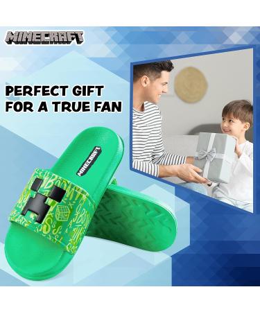 Buy Minecraft Flip-Flops for Kids - Unisex Green Swimming Shoes & Creeper Sandals 34/35 EU - Buy Online on SooperMarket.com