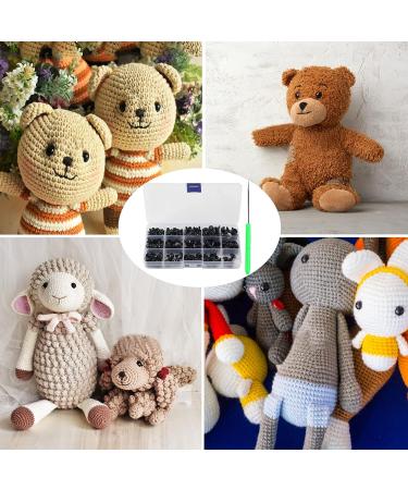 Yexixsr 566PCS Safety Eyes and Noses for Amigurumi - Craft Doll Eyes and Nose for Teddy Bear, Crochet Toy - Various Sizes - Buy Online on SooperMarket.com