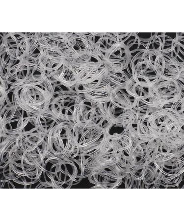 Pack of 250 Ultra Elastic Clear Braiding Bands | Mytoptrendz - Perfect Ponytail Holders for All Hair Types - Buy Online on SooperMarket.com