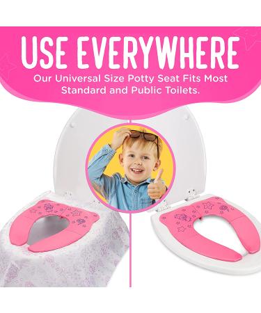 Cadily Princess Foldable Potty Training Seat for Toddlers - Portable Travel Potty Seat - Buy Online on SooperMarket.com