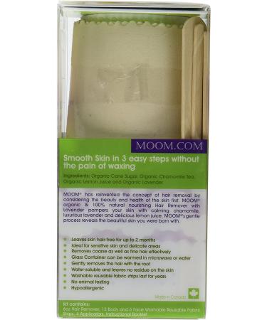 Moom Organic Hair Removal Kit with Lavender - Natural Hair Removal Solution - Buy Online on SooperMarket.com