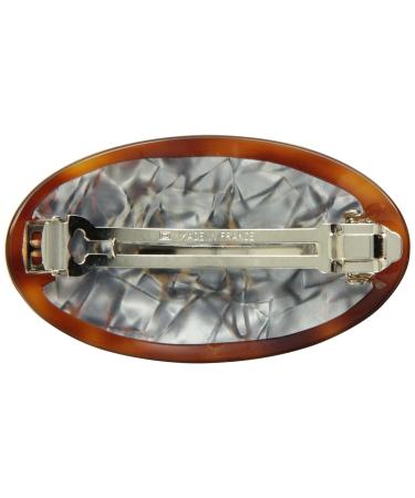 Buy Caravan Large Oval Handmade Soft Animal Insert Barrette - Tortoise Shell Border | International Shipping Available - Buy Online on SooperMarket.com