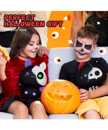 Mewaii 8'' Soft Skeleton Bat Mushroom Pillow Stuffed Animal Plush - Cuddly Black Toy for Kids | 8 Inch Plushie Squishy - Buy Online on SooperMarket.com