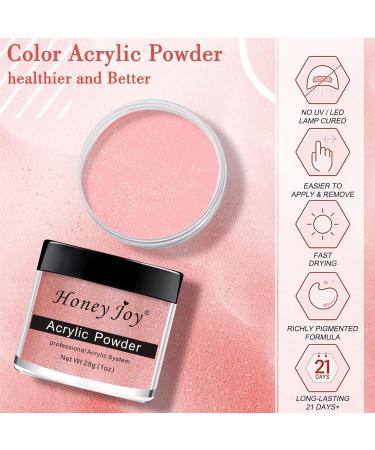 28g/box Acrylic Nail Powder Set for Nail Extension - Professional White Clear Black Nude Colors - HJ-NAP017 (No.5) - Buy Online on SooperMarket.com