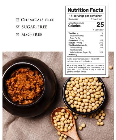 Wangshin Doenjang Aged 3 Years (9oz) - Premium Korean Soybean Paste | Traditional Fermentation in Clay Pots | 9 Ounce Pack - Buy Online on SooperMarket.com