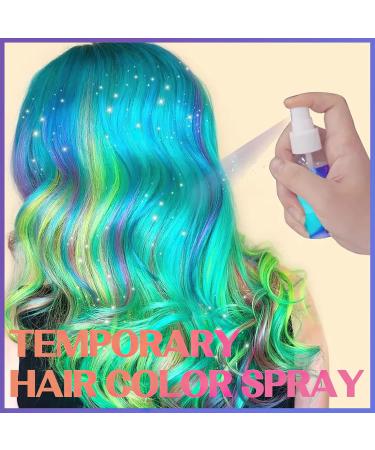 MIELIKKI Temporary Hair Color Spray Wash Out Hair Colour Wax Washable Party Fancy Dress Up Yellow Gold - Buy Online on SooperMarket.com