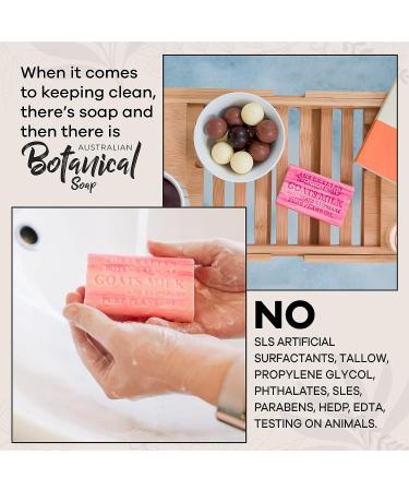 Australian Botanical Goats Milk Soap with Raspberry 6.6 oz | Shea Butter Enriched | All Skin Types | 1 Count - Buy Online on SooperMarket.com