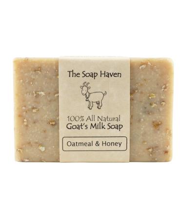 Oatmeal & Honey Goat Milk Soap Bars - Pack of 4 | All Natural, Unscented, Handmade in USA | Ideal for Sensitive Skin | SLS & Paraben Free - Buy Online on SooperMarket.com
