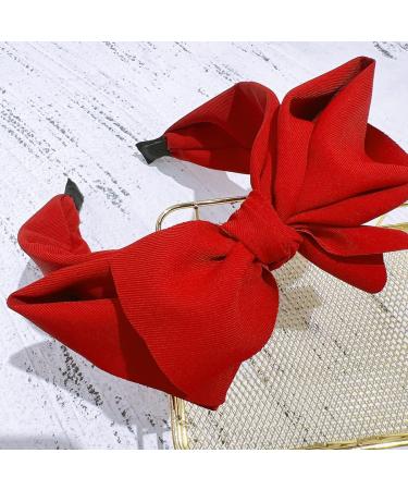 Lvyeer Red Big Bow Headbands for Women Bowknot Headbands Cute Red headbands - Buy Online on SooperMarket.com