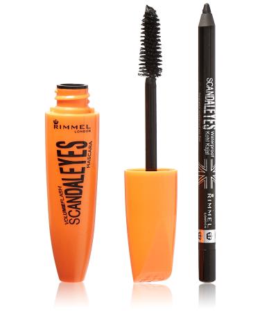 Rimmel London Scandaleyes Mascara with Waterproof Kohl Kajal Liner 003 Extreme Black 2 Piece Set