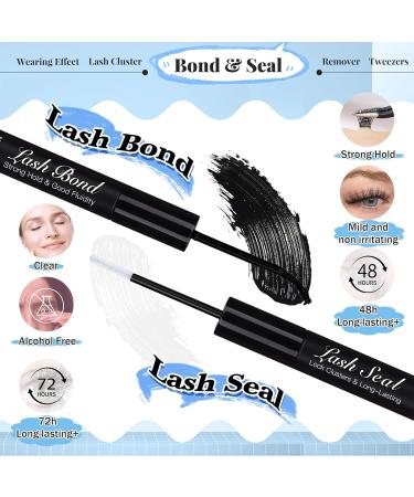 Godvenus DIY Wispy Lash Extension Kit | D Curl 8-16mm Mix | Natural Individual Lashes | Includes Bond, Seal, Remover & Applicator - Buy Online on SooperMarket.com