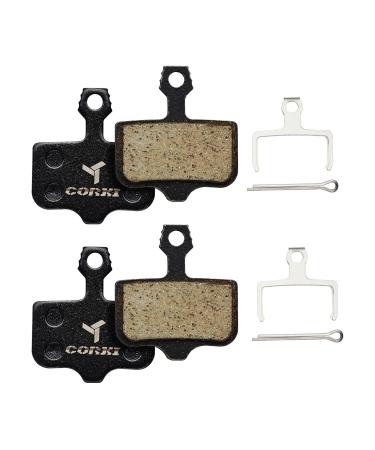 2 Pairs Disc Brake Pads for Sram Avid Elixir 1 3 5 7 9 R ER CR Mag Level TL T Sram XX X7 X9 XXWC DB1 DB3 DB5(Resin,Semi-Metallic,Sintered Metal) Resin Brake Pads