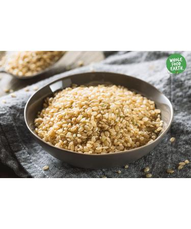 Wholefood Earth Organic Short Grain Brown Rice 3kg - GMO Free, Vegan, Source of Fibre - Certified Organic - Buy Online on SooperMarket.com