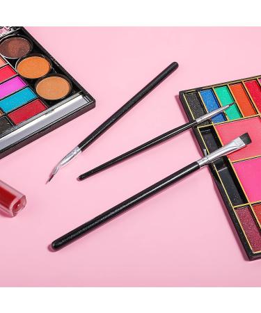 Lusofie 3pcs Eyeliner Brush Set - Professional Eye Makeup Brushes for Angled Eyeliner, Concealer, and Beveled Eyebrows - Buy Online on SooperMarket.com