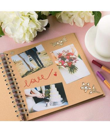 80 Pages Hardcover Kraft Scrapbook Album - Blank 8x8 Inch Journal for Scrapbooking - Buy Online on SooperMarket.com