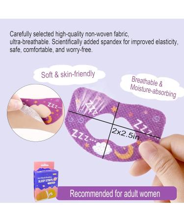 Mouth Tape For Sleeping Quit Mouth Breathing Device Anti Snoring Promotes Nasal Breathing Adhesive Non Woven Fabric Cute Pattern Large Size For Adults 30 Sheets For 30 Days Supply 30 Sheets Forming A New Habit Large Size for Adults - Buy Online on SooperMarket.com