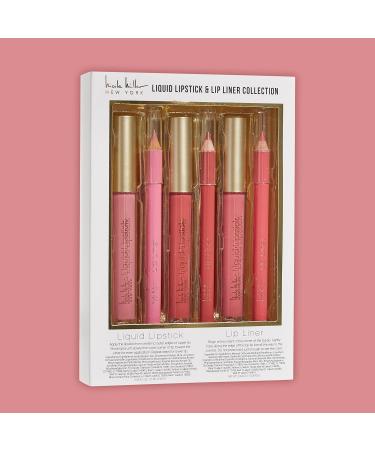 Nicole Miller Liquid Lipstick & Liner Collection | 6-Piece Set | Long-Lasting Shades of Lipsticks & Lip Liners for Stunning Look - Buy Online on SooperMarket.com