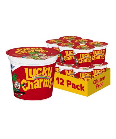 Lucky Charms Gluten Free Breakfast Cereal Cup 1.7 oz (Pack of 12)