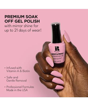Red Carpet Manicure Fortify & Protect Light Pink Cr me Gel Polish for Strong Healthy Nails - Infused with Vitamin A & Biotin - (Top Billed Beauty) Led Nail Gel Color 0.3 Fl Oz - Buy Online on SooperMarket.com