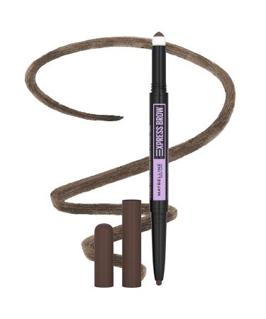 Maybelline Express Brow 2-In-1 Pencil and Powder Eyebrow Makeup Deep Brown 1 Count