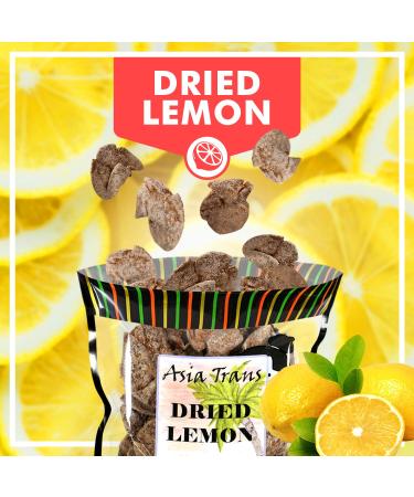 Asia Trans & Co. Dried Preserved Whole Lemon Crack Seed Slices - Sweet and Tart Citrus Flavor - Li Hing Mui Asian-Style Dry Candy - Buy Online on SooperMarket.com