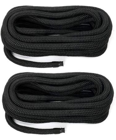 Amarine Made Double Braided Nylon Dock Lines 7700 lbs Breaking Strength - 20ft x 5/8inch (4 Pack) - Buy Online on SooperMarket.com