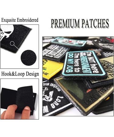 AXEN 20-Piece Random Style Tactical Morale Embroidery Patch Set for Military Gear - Full Embroidered Appliques - Funny Designs - 20PCS Random Pack - Buy Online on SooperMarket.com
