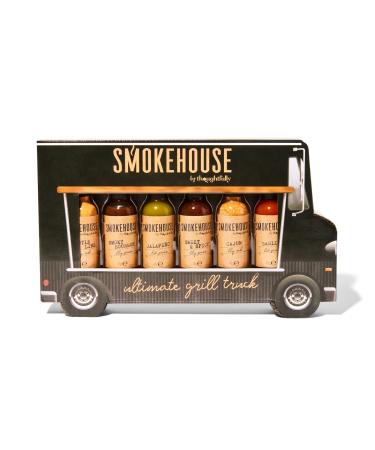 Smokehouse by ThoughtFully - Gourmet Ultimate Grill Truck gift set funny packaging in the form of a food truck including BBQ rubs BBQ sauces and sharp sauces 6 -Set