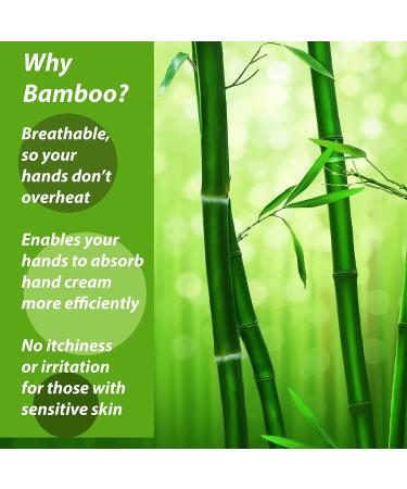 Bamboo Eczema Gloves for Women - Moisturizing Overnight Relief (3 Pairs) - Buy Online on SooperMarket.com