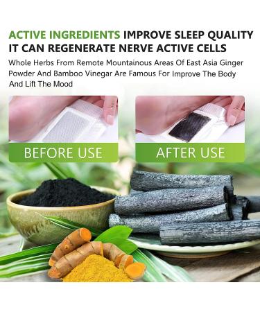 Detoxifying Foot Pads - 100% Natural Herbal Cleansing Patches for Better Sleep & Stress Relief - 20 Pcs - Buy Online on SooperMarket.com
