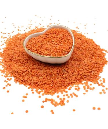 Organic Red Split Lentils - High Fibre High Protein No Additives No Preservatives Raw Vegan GMO-Free Certified Organic - Perfect for Soups Curries - Thames Organic 500g 500 g (Pack of 1) - Buy Online on SooperMarket.com