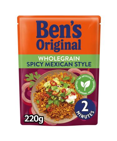 Ben's Original Wholegrain Brown Spicy Mexican Microwave Rice Pouch 220g
