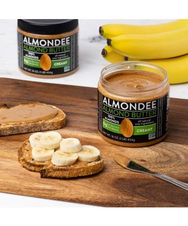Almondee California Almond Butter - 16oz Jar | Smooth & Creamy Almond Spread - Buy Online on SooperMarket.com