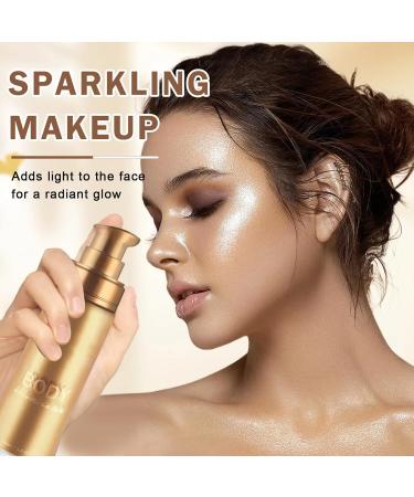Body Shimmer Oil & Glitter - Waterproof Bronzer Glow Lotion | Moisturizing Highlighter | 103g Glistening Bronze for Radiant Skin - Buy Online on SooperMarket.com