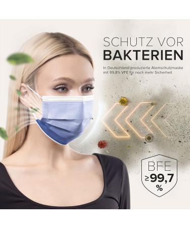 HARD 50 pieces Disposable Face Masks | Made in Germany | Type IIR & CE certified | Breathable Triple Layer - Filtration 99 78% | Elastic Earloops | Mouth Cover - Adults - Rainbow Midnight 50 Piece standard size (17 5 cm x 9 5 cm) Rainbow Midnight - Buy Online on SooperMarket.com