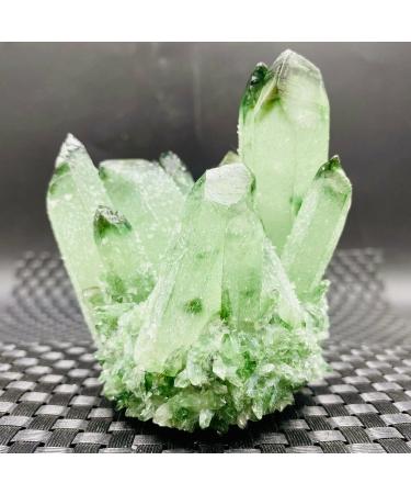 Natural Green Ghost Ghost Quartz Crystal Cluster Rock Suitable for Home HOMEZHOU (Color : 300-350g) - Buy Online on SooperMarket.com
