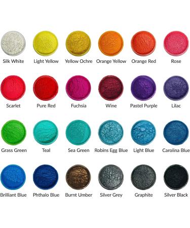 Pigment Powder for Epoxy Resin & Candle Making - Mica Powder for Bath Bomb & Soap Dye - Pearl Metallic Colorant for Resin Art - Buy Online on SooperMarket.com