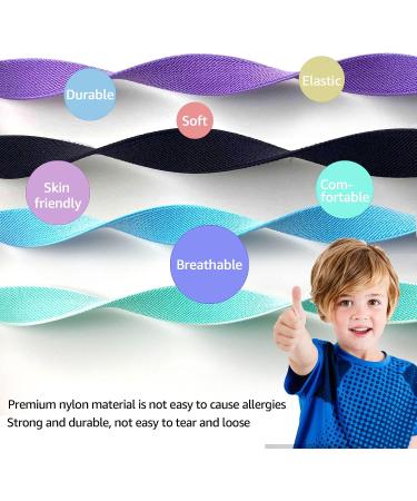 Kids AirTag Bracelet 2 Pack - Purple & Black | Adjustable Anti-Lost Wristband for Apple AirTag | Toddler Air Tag Holder - Buy Online on SooperMarket.com
