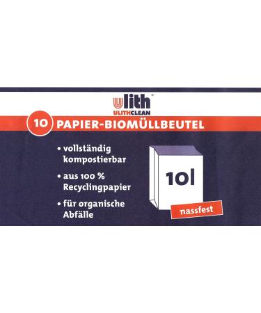 Buy UlithClean Organic Waste Bags - Compostable Paper Bags 10L Waterproof - 30 Pack - Eco-Friendly Solution for International Shipping - Buy Online on SooperMarket.com