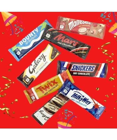 Christmas Celebrations Hot Chocolate Gift Box - Limited Edition 8 Sachets & 3 Toppings Creation Station 265g with Card - Perfect Stocking Filler or Secret Santa Gift - Buy Online on SooperMarket.com