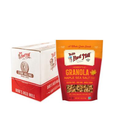 Bob's Red Mill Homestyle Maple Sea Salt Granola, 11-ounce (Pack of 6) Maple Sea Salt 11 Ounce (Pack of 6)