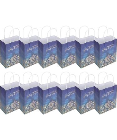Hztyyier Ramadan Gift Bag Gift Wrap Bag 12Pcs Ramadan Tote Bag Paper Ornaments Supplies Decorations Decorative Items Paper Present Bag (blue tote bag) - Buy Online on SooperMarket.com