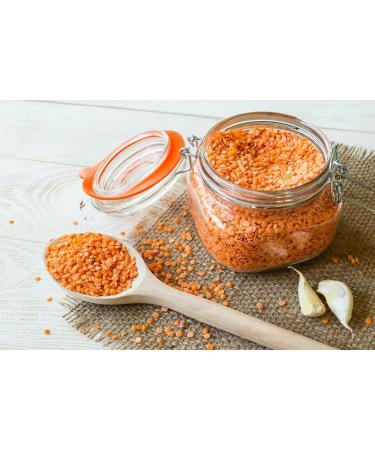 Organic Red Split Lentils - High Fibre High Protein No Additives No Preservatives Raw Vegan GMO-Free Certified Organic - Perfect for Soups Curries - Thames Organic 500g 500 g (Pack of 1) - Buy Online on SooperMarket.com