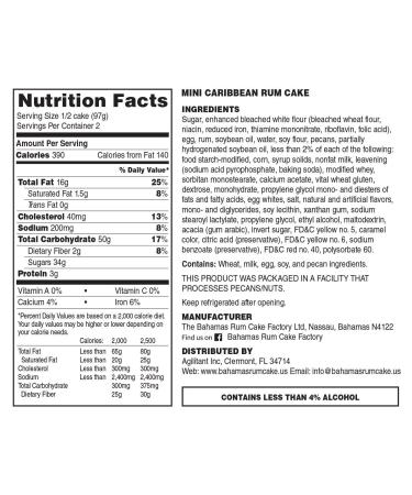 Ole Nassau Pineapple Rum Cake 6 oz - Authentic Bahamas Rum Cake Factory | 6 Ounce - Buy Online on SooperMarket.com