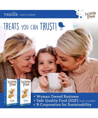 Homefree Mini Vanilla Cookies - Gluten Free, Nut Free, Vegan, 5 oz. Box (Pack of 1) - Buy Online on SooperMarket.com