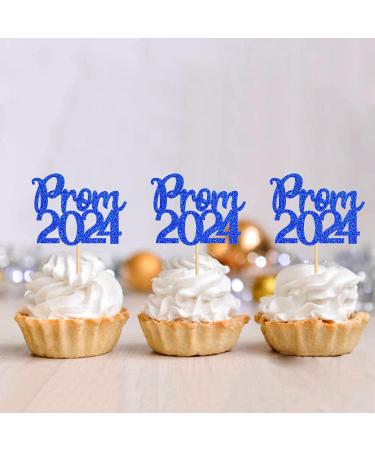 32 Pcs Glitter 2024 Graduation Cupcake Toppers Prom 2024 Cupcake Toppers NO DIY NEEDED 32 PCS Food/Appetizer Picks For Graduation Party Cake Decorations Class of 2024 Set 32 Pieces (Blue) - Buy Online on SooperMarket.com