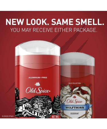 Old Spice Wolfthorn Aluminum-Free Deodorant for Men 3 oz - Pack of 3 | 48 Hr. Protection - Buy Online on SooperMarket.com