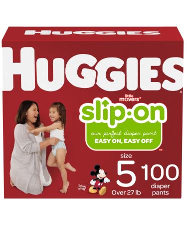 Huggies Little Movers Slip-On Diaper Pants Size 5 100 Count Size 5 (100 Count)