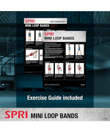 SPRI Mini Loop Bands 3-Pack | Resistance Band Set for Flexibility & Endurance | Light Medium & Heavy Workout Bands for Lower Body Fitness - Buy Online on SooperMarket.com
