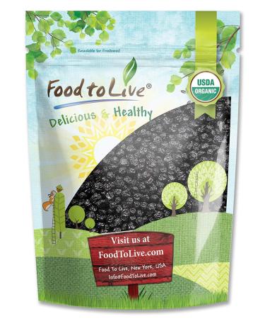 Organic Dried Blueberries, 2 Pounds - Non-GMO, Kosher, Raw, Vegan, Unsulfured, Bulk